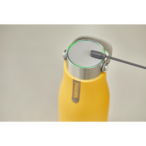 Philips Philips GoZero Insulated Hydration Bottle, Self Cleaning - 590 ml/20 oz - Yellow 1