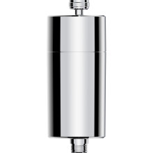 Philips In-Line Shower Filter Chrome Compact Removes Chlorine/Impurities, 8L/Min