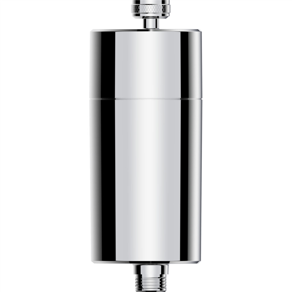 Philips In-Line Shower Filter Chrome Compact Removes Chlorine/Impurities, 8L/Min