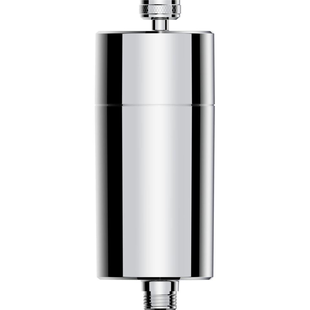 Philips In-Line Shower Filter Chrome Compact Removes Chlorine/Impurities, 8L/Min