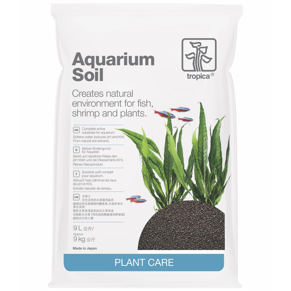 Tropica Aquarium Soil Complete Bottom Layer, Growth, Easy For Planting, 9 Litres