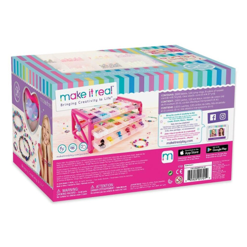 Make It Real Deluxe Jewellery Bead Art Set, Ultimate Studio - Multi 2600 Pieces 2