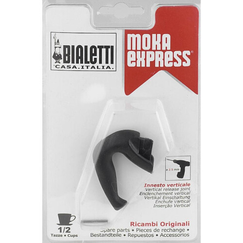 Bialetti Bialetti Moka Express Coffee Maker Replacement Part, Plastic, Handle - 1/2 Cups