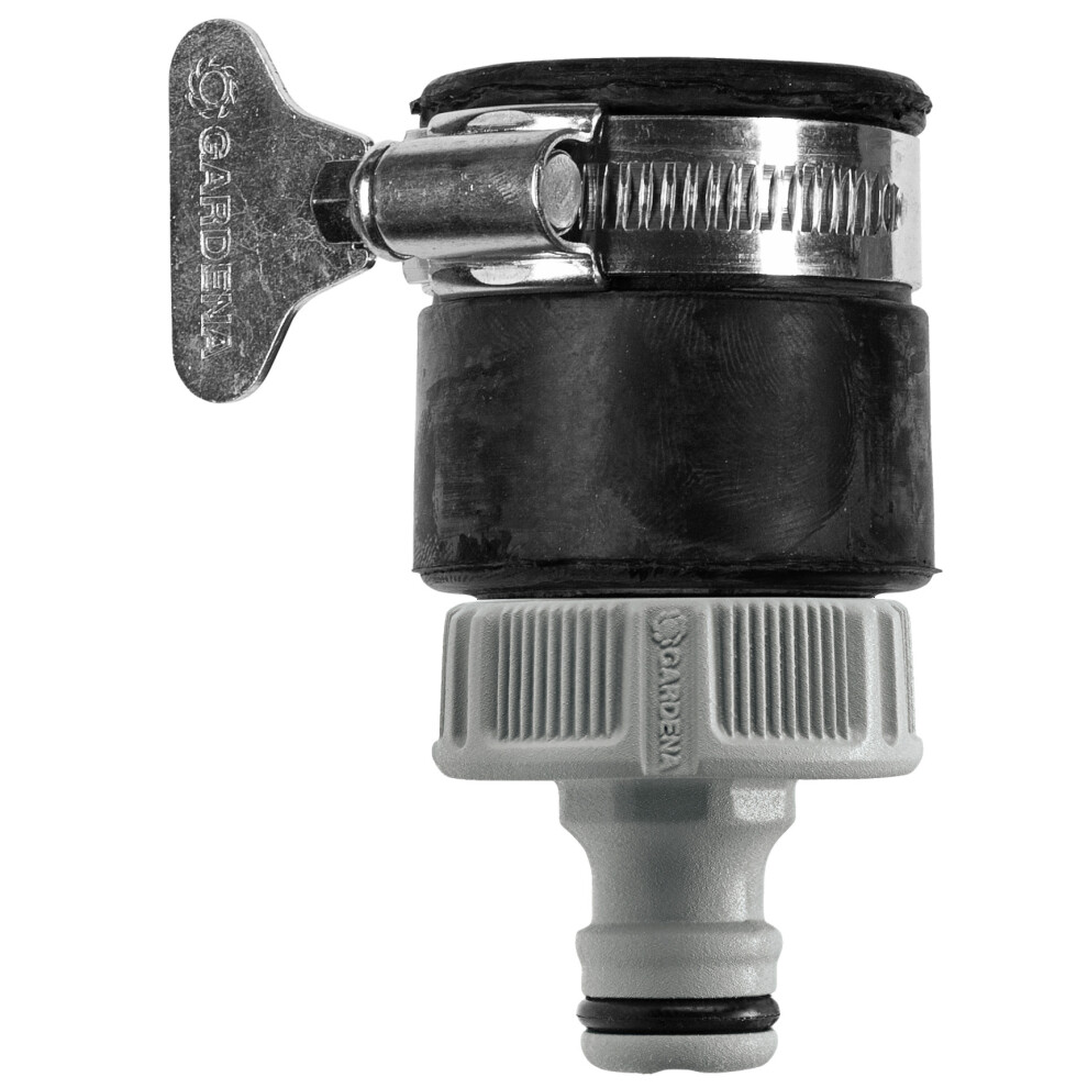 Gardena Round Mixer Tap Connector, Frost & Corrosion-Resistant 20-25mm, 3/4" - 1
