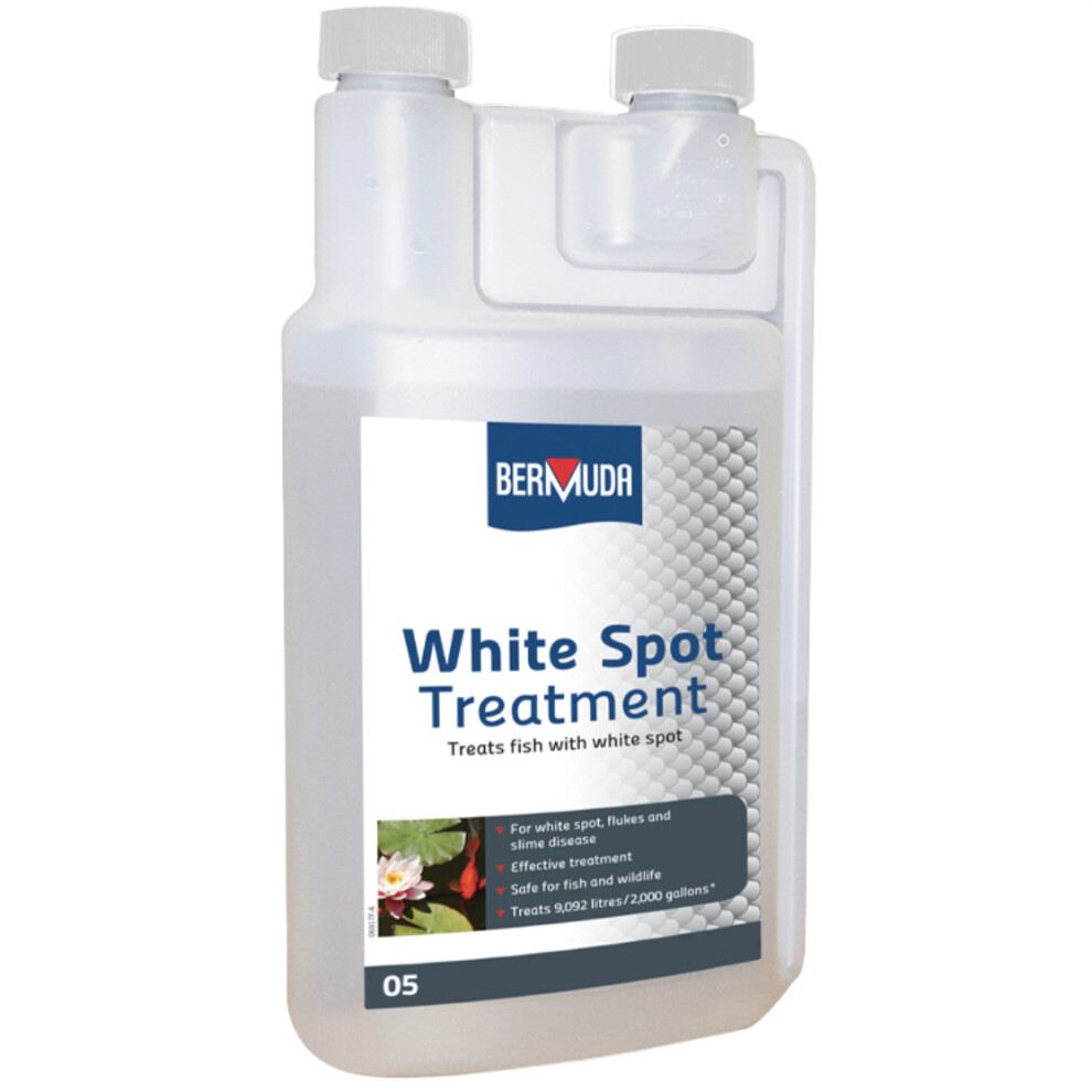 Bermuda Pond Whitespot Treatment For Fish, Flukes And Lyme Disease, 250ml Bottle