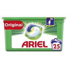 Ariel Original All in 1 Pods Washing Liquid Capsules 25 Washes/Lifts Stains/20ÂC