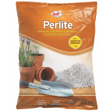 Doff Natural Plant Perlite, Aerates Compost, Improves Drainage/Keeps Moisture 8L