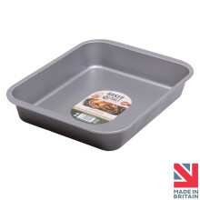 Baker & Salt 36cm Medium Roaster Oven Dish Tray - Non-Stick & Dishwasher Safe