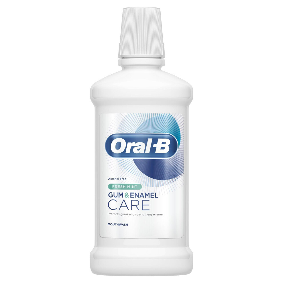 Oral-B Gum Protect & Enamel Repair Mouthwash - Fresh Mint - Alcohol Free - 500ml