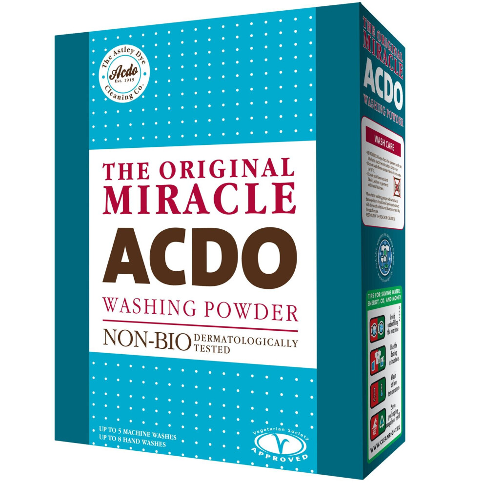 Acdo The Original Miracle Washing Powder, Non-Biological, Tough on Stains - 400g