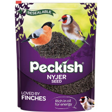 Peckish Nyjer Seeds For Wild Birds, Feeding, Rich In Oil, Resealable Pack - 850g