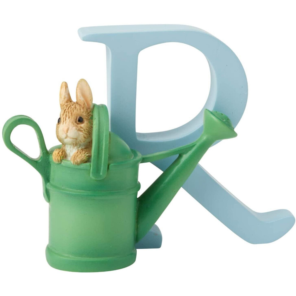 Beatrix Potter Peter Rabbit In Watering Can Original Illustrations Letter R Blue