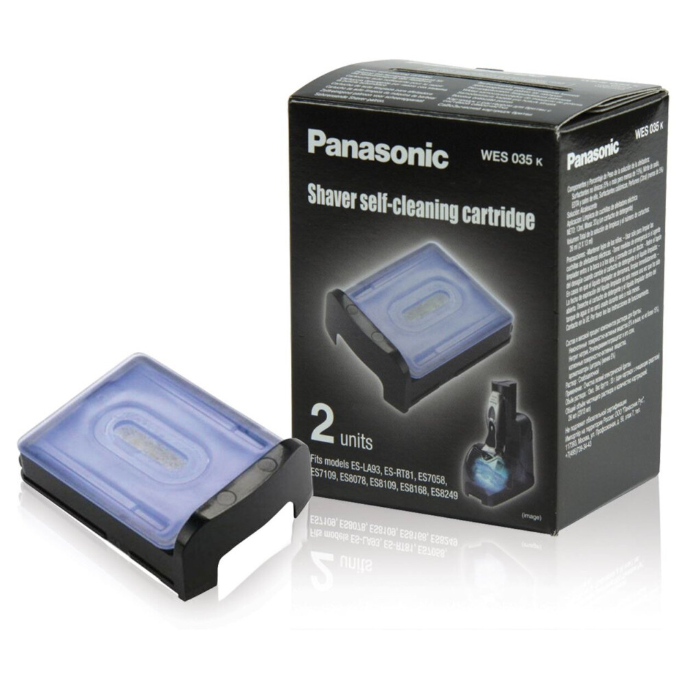 New Panasonic Mens Shaver Razor Self-Cleaning Care Detergent Cartridge WES 035K