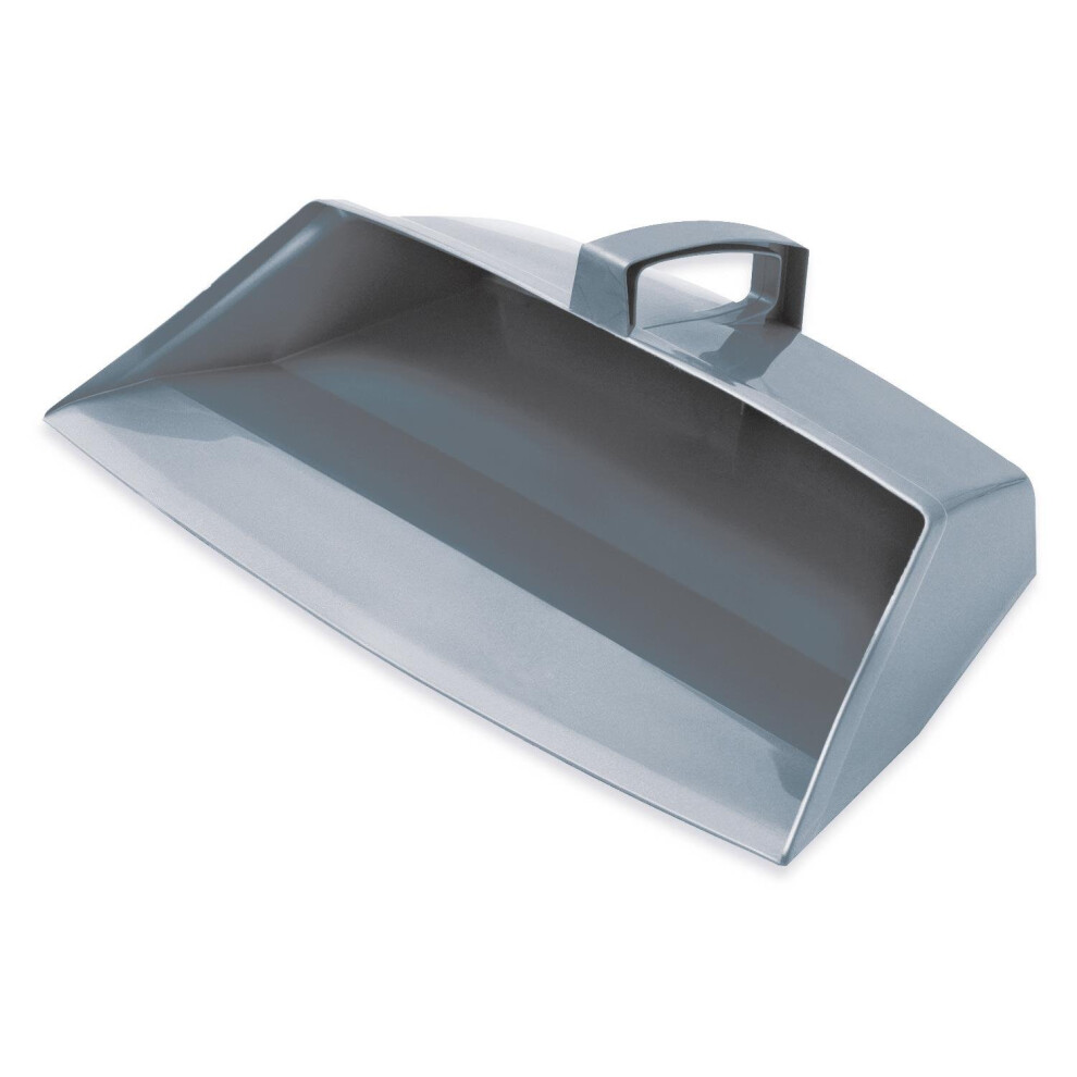 Addis Eco Range Closed Deep Dustpan with Handle - 100% Recycled Plastic - Grey