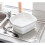 Addis Addis 8L Small Washing Up Bowl Basin Rectangular Scratch & Heat Resistant, White 2
