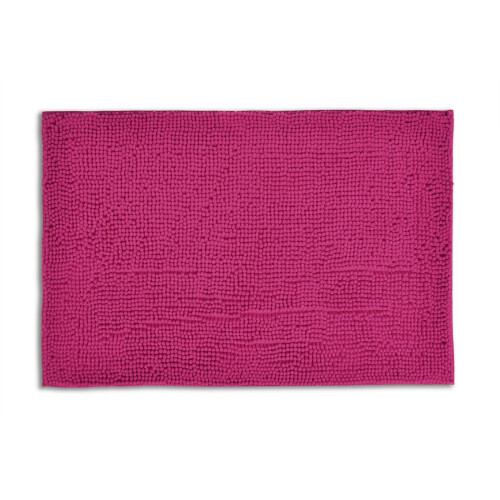 (Fuchsia) Allure Supersoft Chenille Bobble Large Bath Mat 60 x 90cm