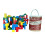 A to Z Wooden Shape Sorting Bucket 100 Pieces 2