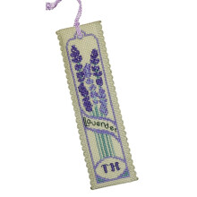 Lavender Flowers Bookmark Counted Cross Stitch Kit Textile Heritage