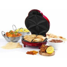 Giles & Posner 1000W Samosa Maker With Non-Stick Coated Cooking Plates