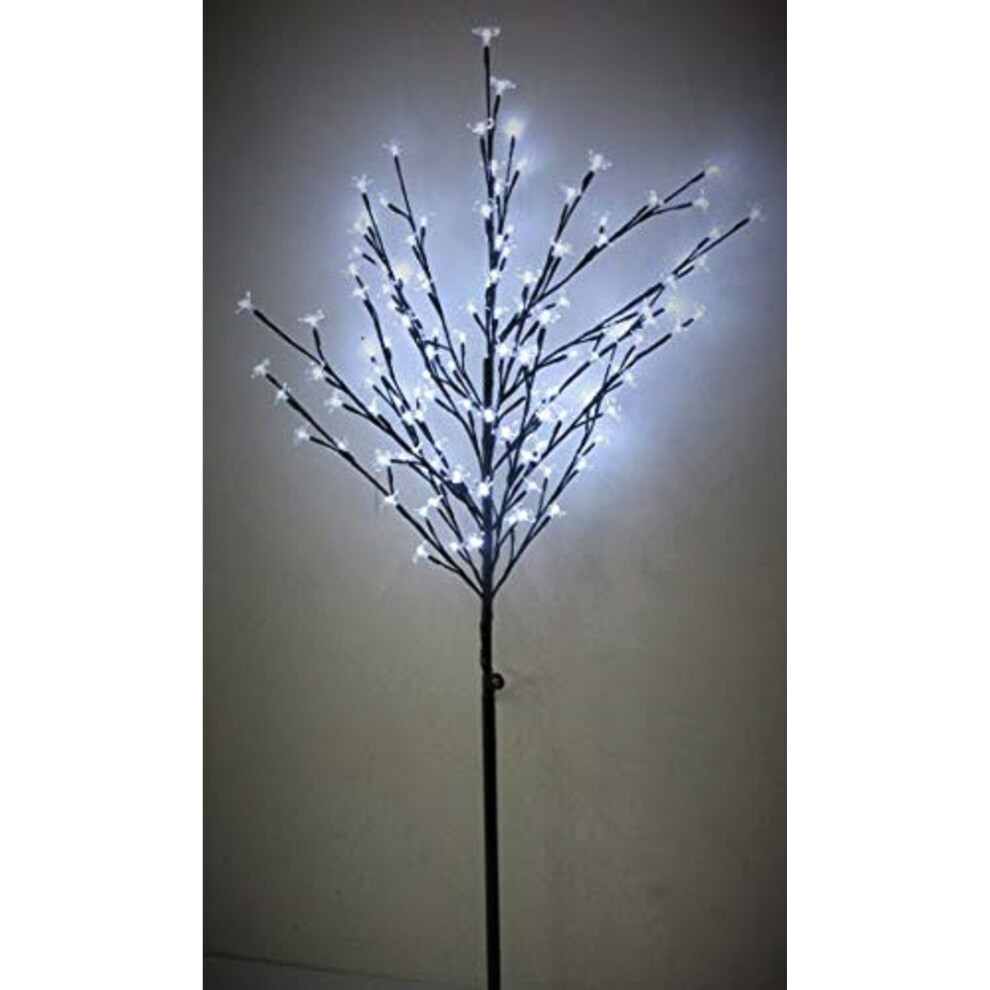 4ft 128 White LED Light Blossom Christmas Tree With 8 Functions Indoor/Outdoor G-0401