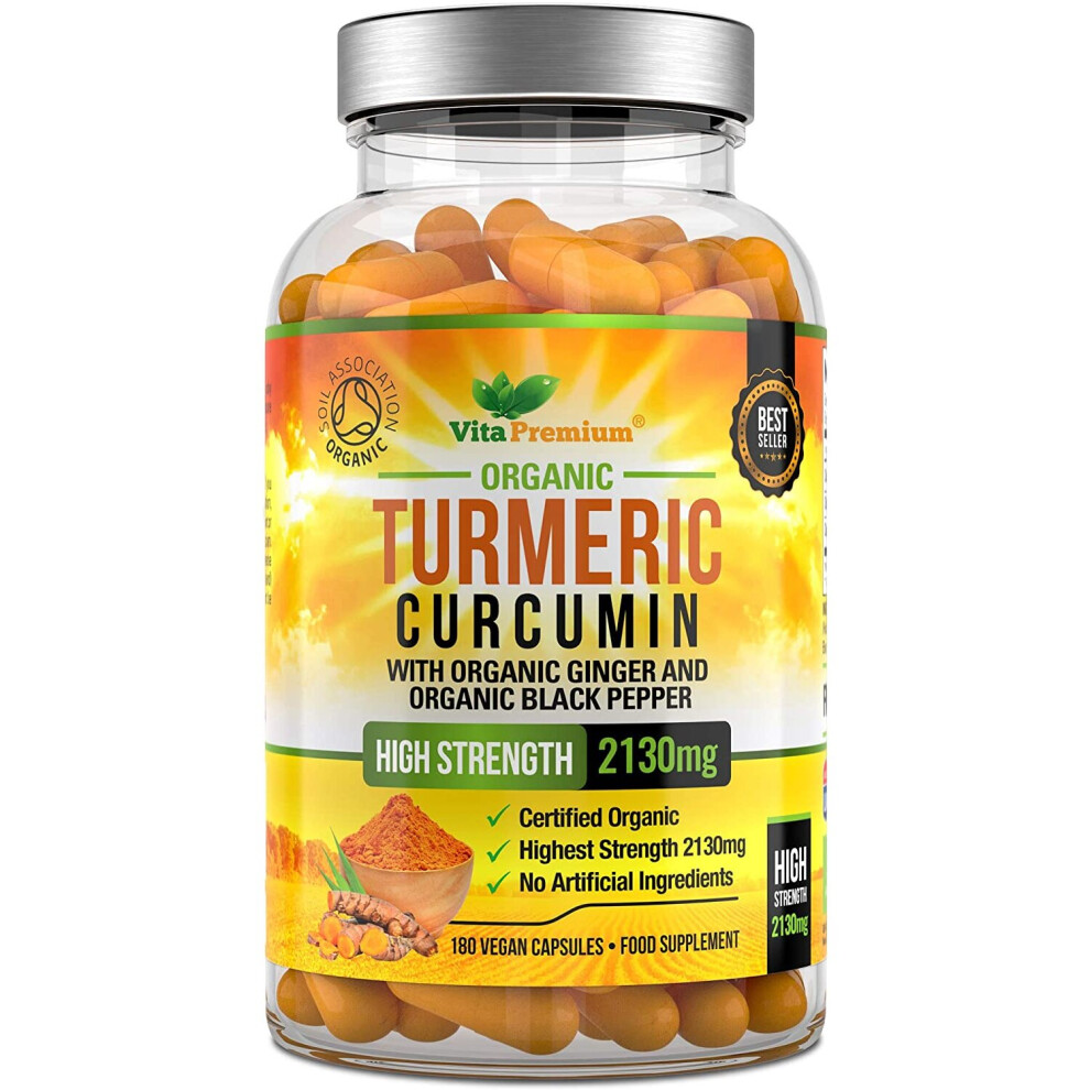 Black Organic Turmeric Curcumin 2130Mg Per Serving
