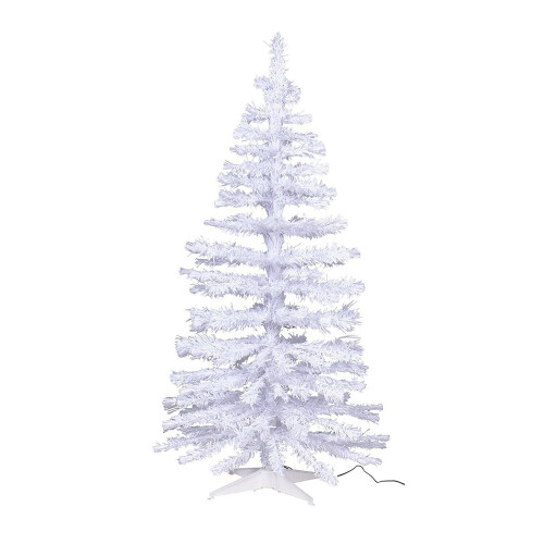 Home 5ft Fibre Optic Christmas Tree - White
