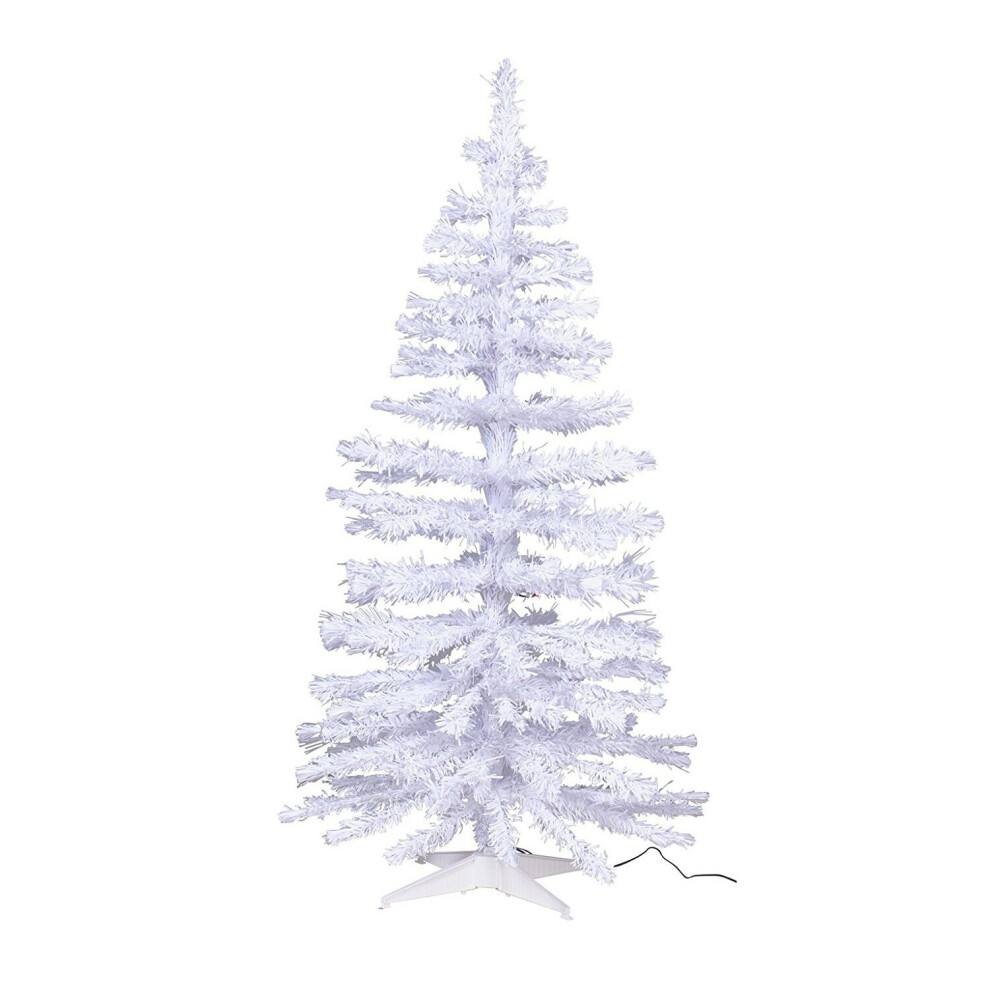 Home 5Ft Fibre Optic Christmas Tree - White