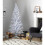 Home 5ft Fibre Optic Christmas Tree - White 2