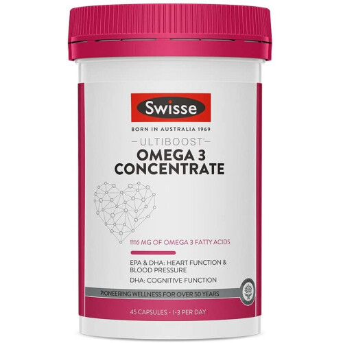 Swisse Ultiboost Omega 3 Concentrate 45 Capsules