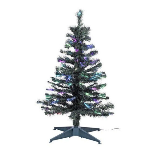 Home 3ft Fibre Optic Christmas Tree - Green