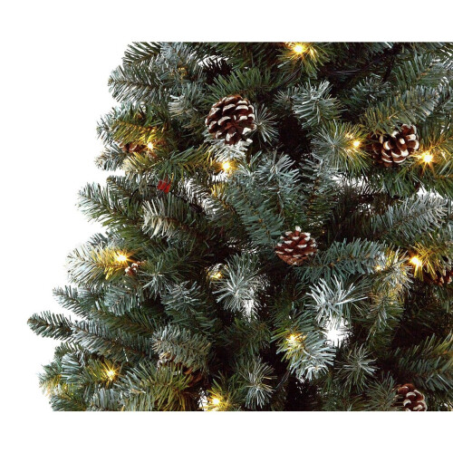 Home 6ft Oscar Pre-lit Christmas Tree - Green 1