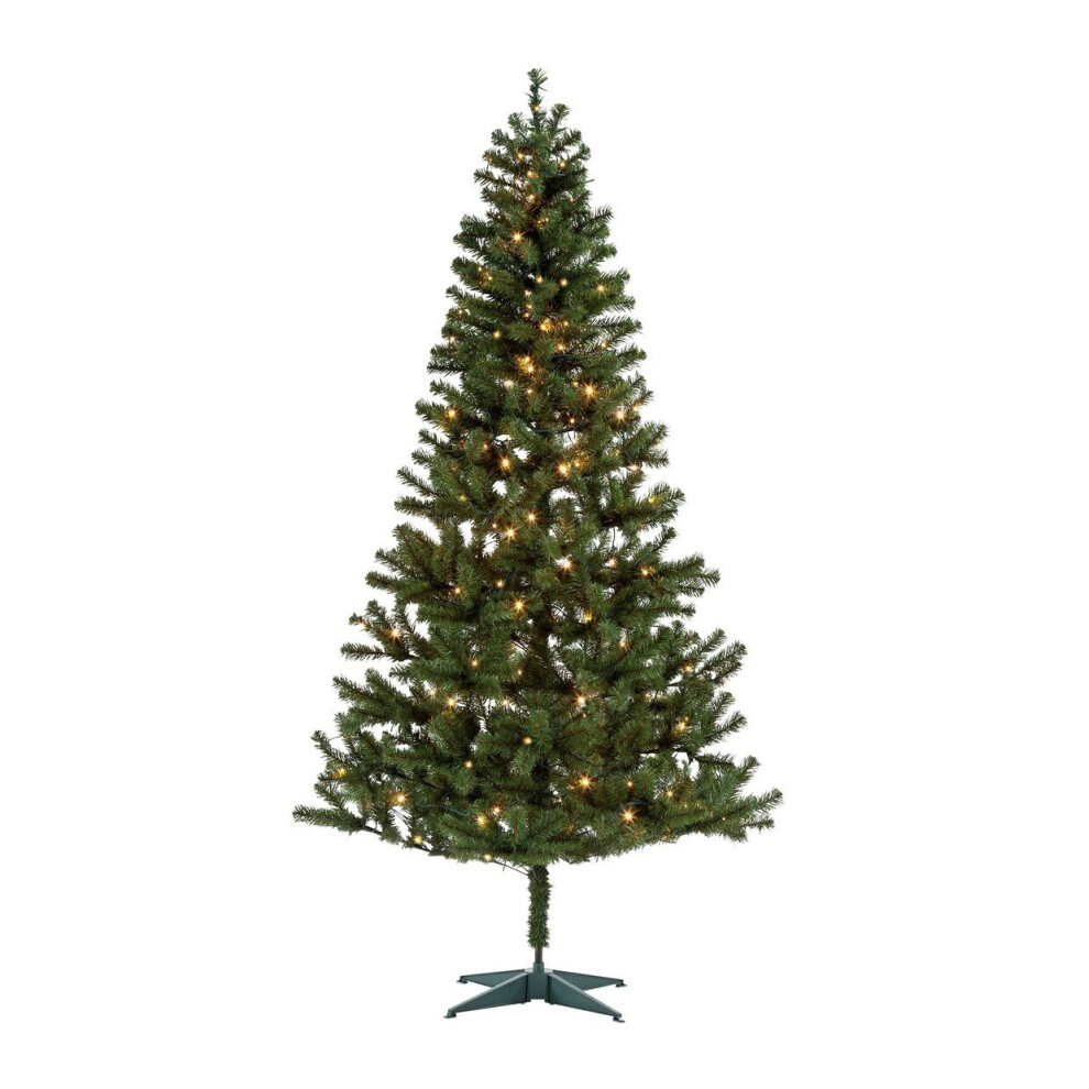 Home Nordland 7ft Pre-Lit Christmas Tree - Green