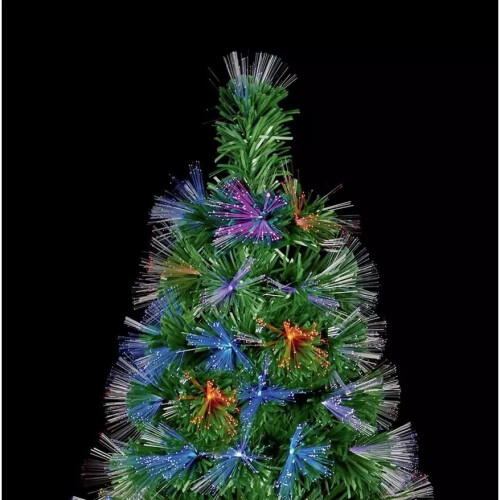 Premier Decorations Fibre Optic LED Burst Tree - Multicoloured - 5ft 1
