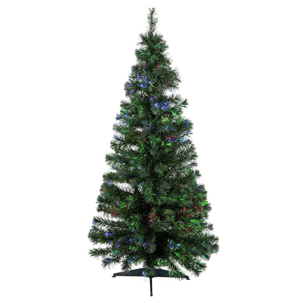 Home 6Ft Fibre Optic Christmas Tree - Green