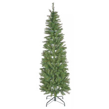 Home 6ft Pre-Lit Natural Look Pop Up Pencil Christmas Tree - Green