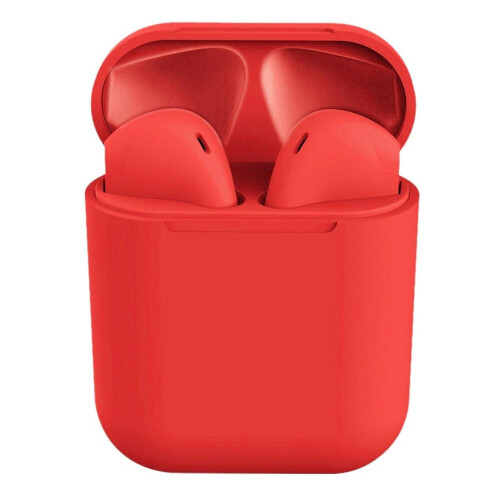 (Red) Wireless Bt Earbuds For Iphone Android Smartphones