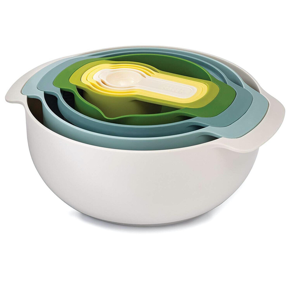 Joseph Joseph Nest 9 Piece Compact Food Preparation Nesting Measuring Set - Opal