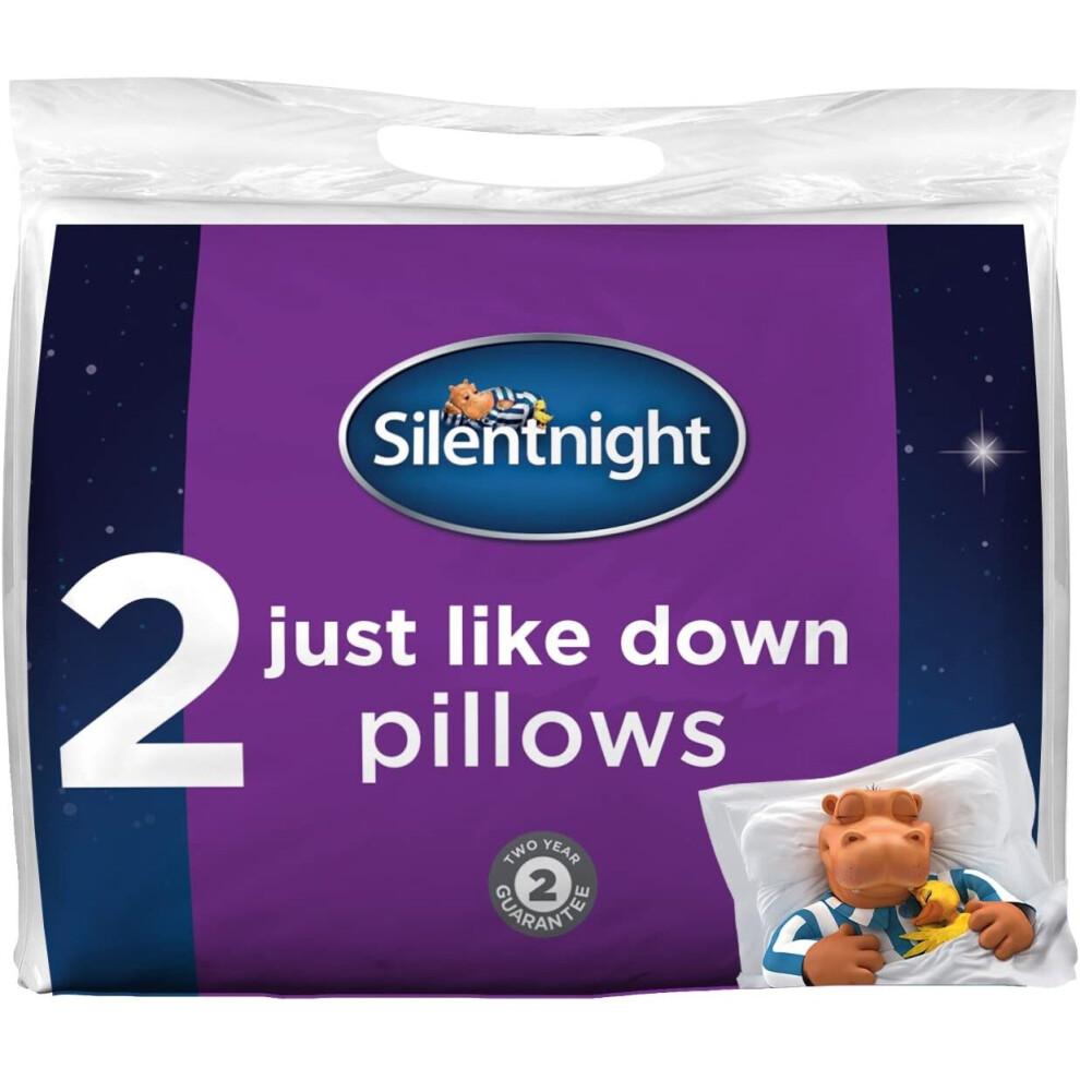 2pc Silentnight Just Like Down Pillows