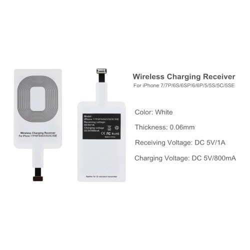 (For iphone) Qi Wireless Charging Charger Receiver Adaptor Card 2