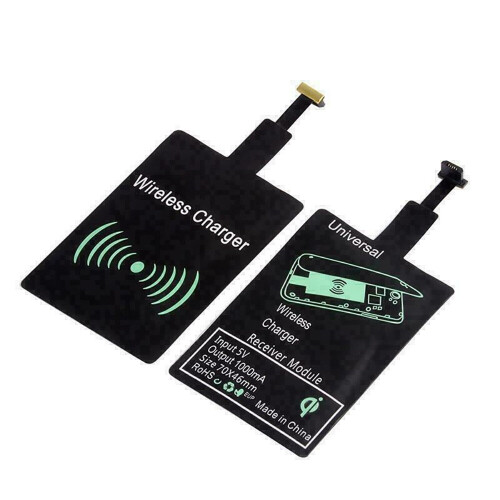 (Para Android) Tarjeta adaptadora receptora de carga inalámbrica Qi