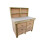 (4ft, With Back Panel) Tool Cabinet Workbench Wooden 18mm MDF Top 1
