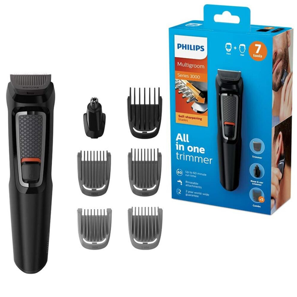 Philips Multigroom Series 3000 All-In-1 Rechargeable Face & Hair Trimmer