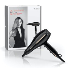 BaByliss 5552U Salon Pro 2200W Hair Dryer - Ionic, 3 Heat/2 Speed, Cold Shot, Tourmaline-Ceramic, Black
