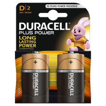 Duracell Plus Power Alkaline Pack Of 2 D Batteries MN1300B2PP
