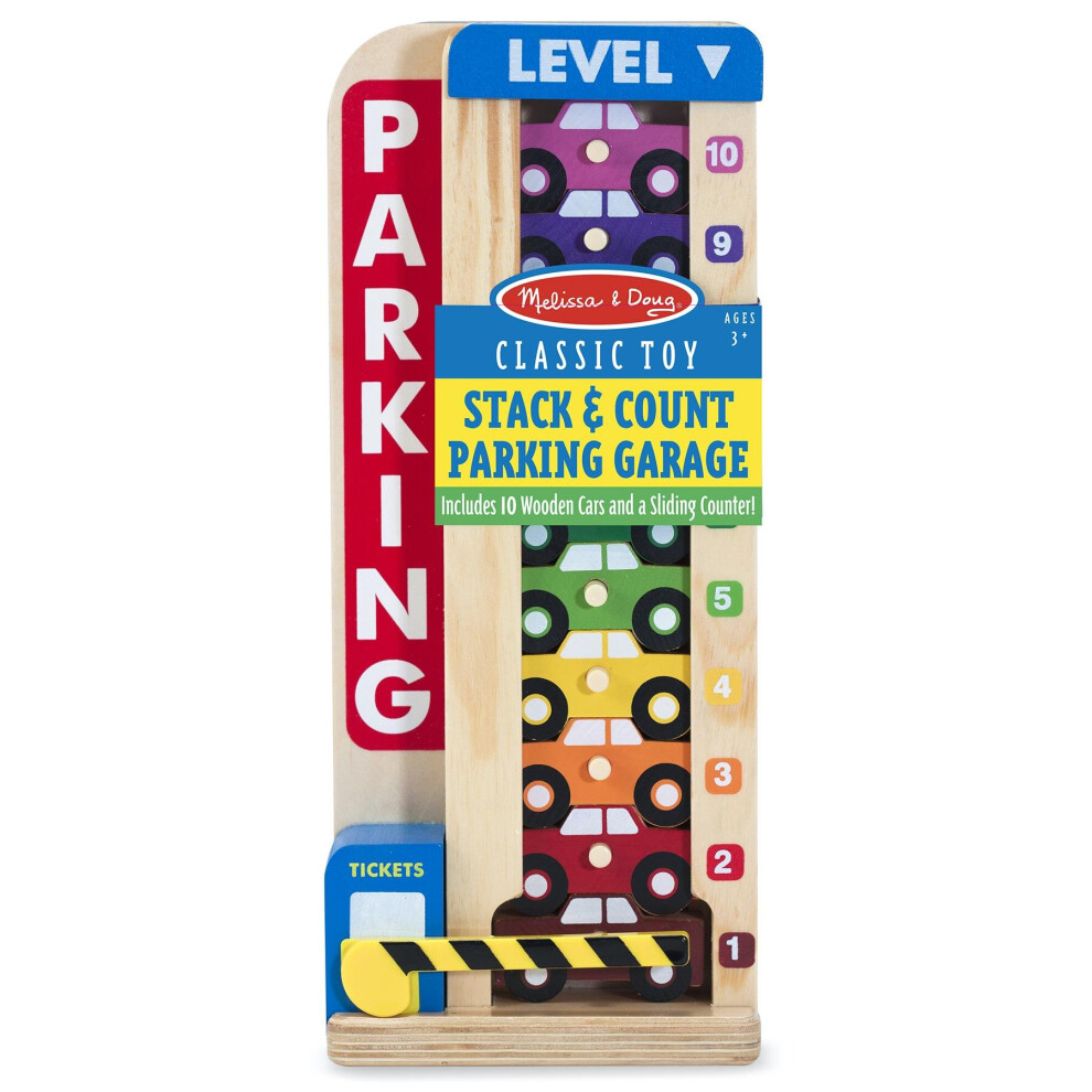 Melissa & Doug Stack and Count Parking Garage