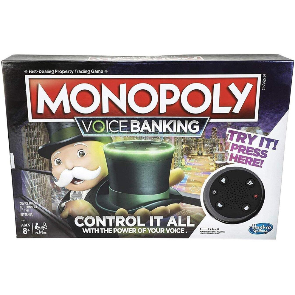 Hasbro Monopoly Voice Banking Electronic Family Board Game
