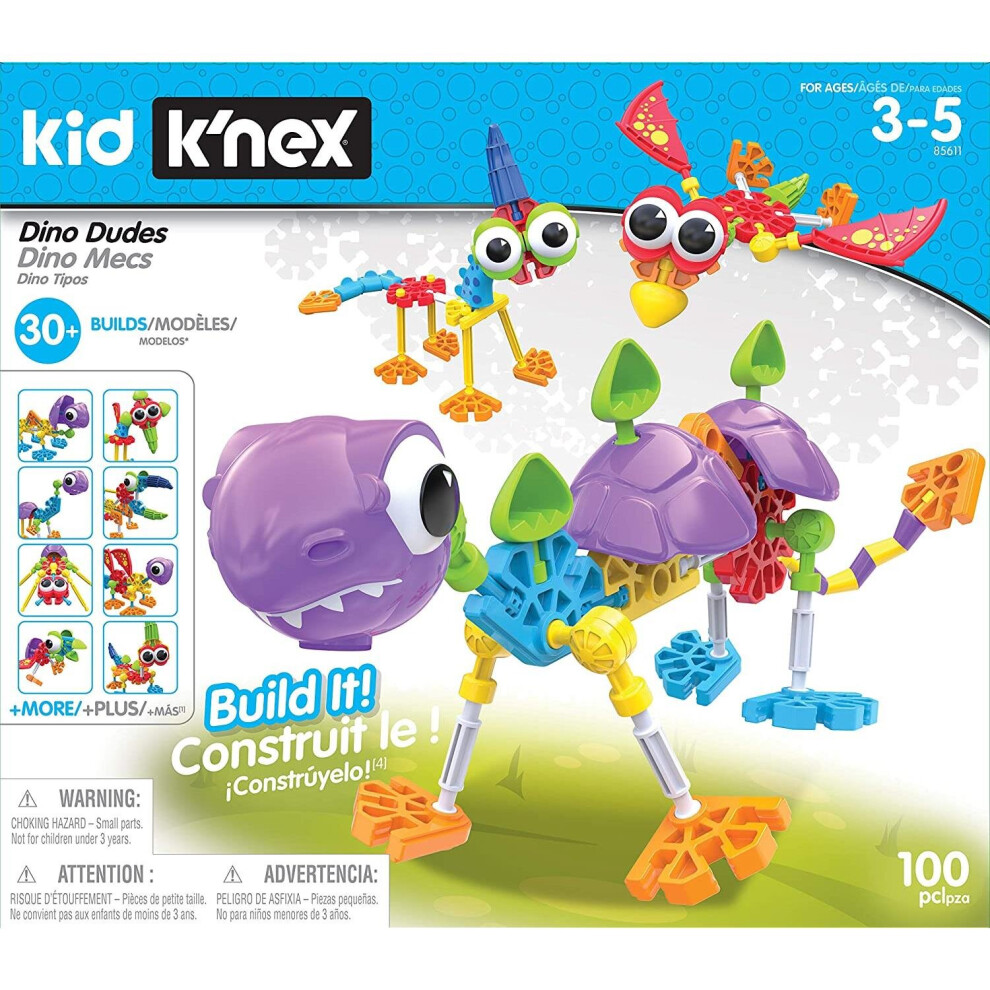 Kid K'NEX Dino Dudes Building Set