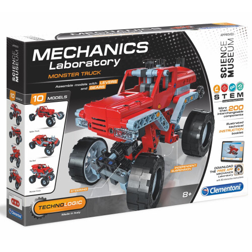 Clementoni Science Museum Mechanical Lab - Monster Trucks