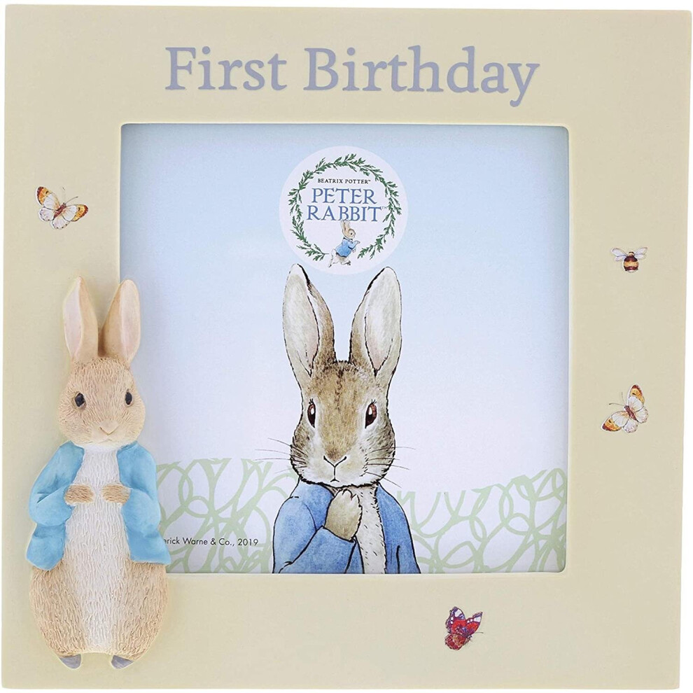 Peter Rabbit First Birthday Photo Frame