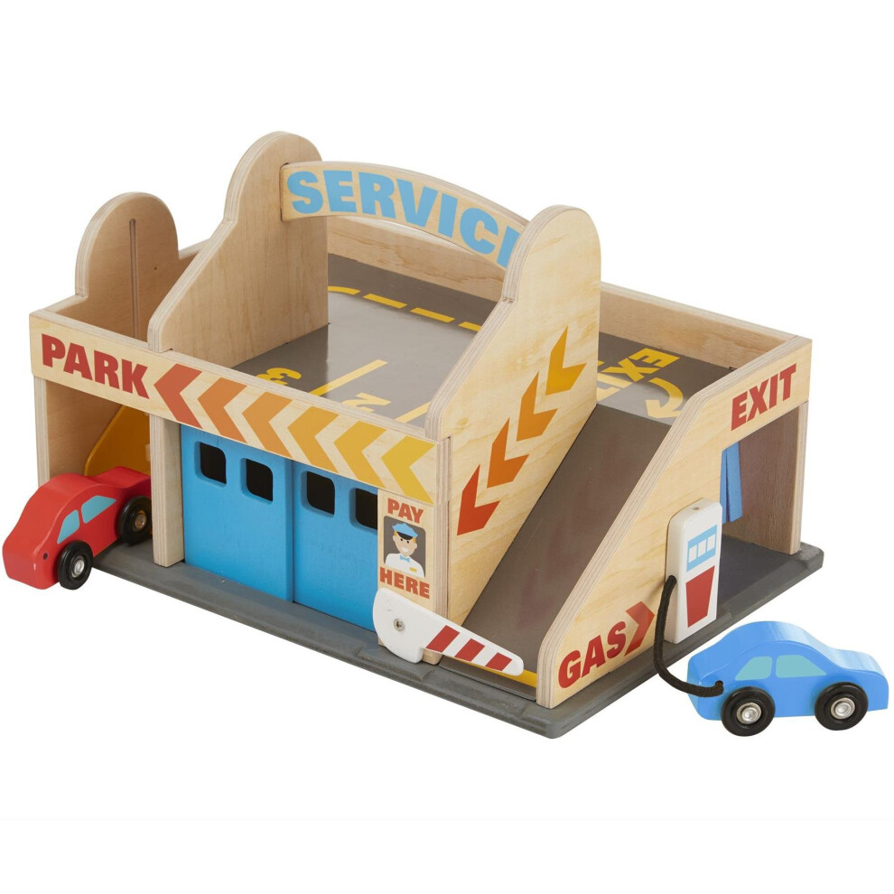 Melissa & Doug Service Station Parking Garage